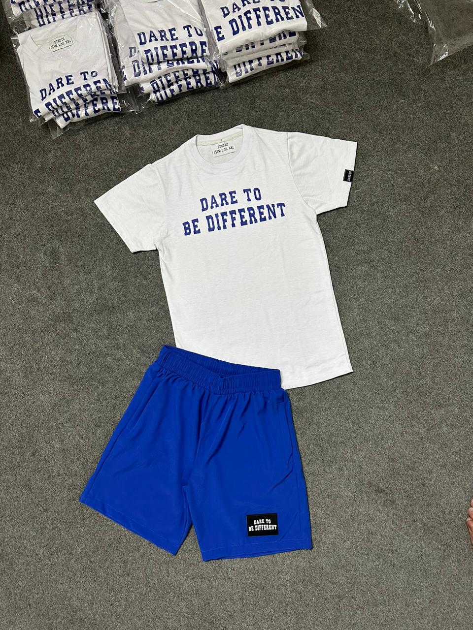 Royal Blue T-Shirt Short Set