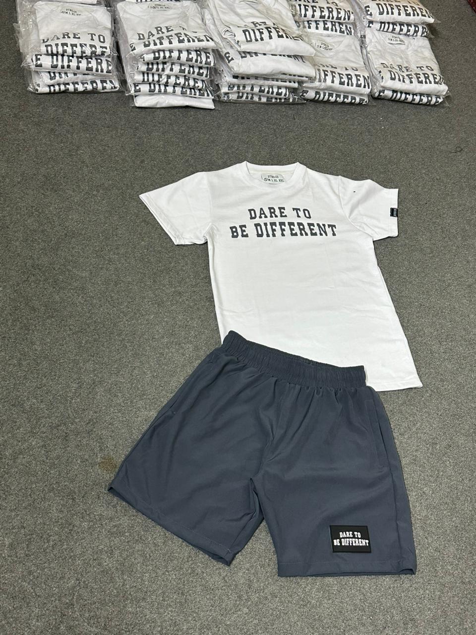 Charcoal Gray T-Shirt Set